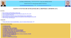 Desktop Screenshot of genealogiadominicana.com